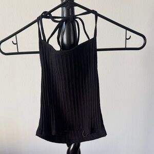 Better Be Black Ribbed Halter